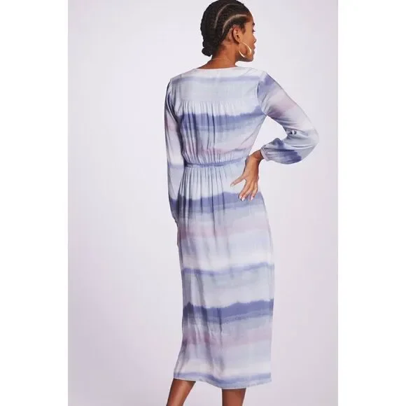 Anthropologie - CLOTH & STONE Tie-dye Midi Dress In Assorted - Picture 3 of 8